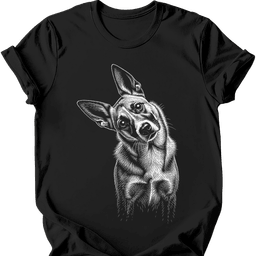 Australian Cattle Dog Tilted Dog T Shirt Gift For Dog Lover