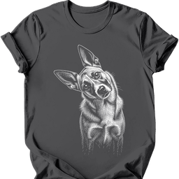 Australian Cattle Dog Tilted Dog T Shirt Gift For Dog Lover