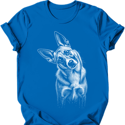 Australian Cattle Dog Tilted Dog T Shirt Gift For Dog Lover