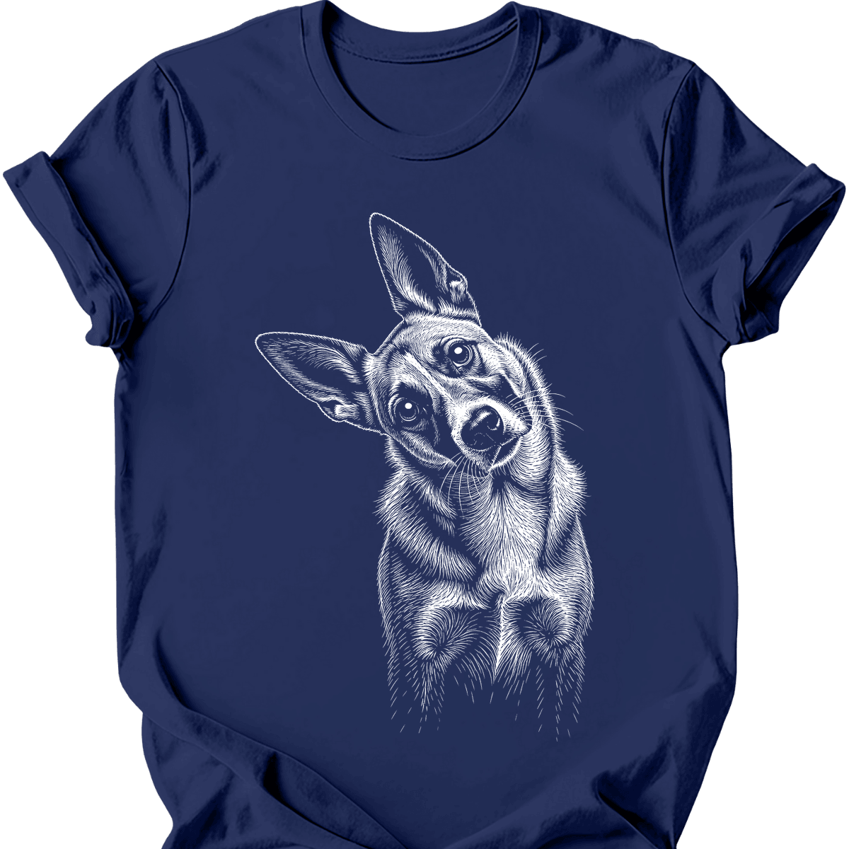 Australian Cattle Dog Tilted Dog T Shirt Gift For Dog Lover
