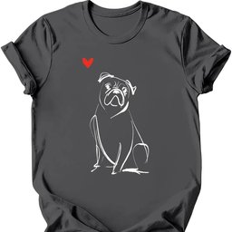 Boxer Sketch Dog T Shirt Gift For Dog Lover