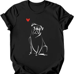 Boxer Sketch Dog T Shirt Gift For Dog Lover