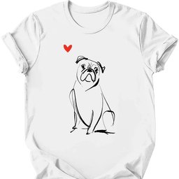 Boxer Sketch Dog T Shirt Gift For Dog Lover