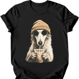 Borzoi Hipster Dog T Shirt Gift For Dog Lover