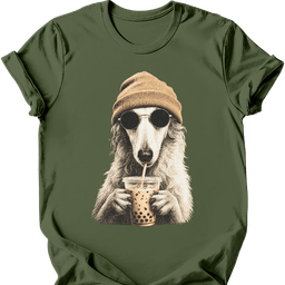Borzoi Hipster Dog T Shirt Gift For Dog Lover