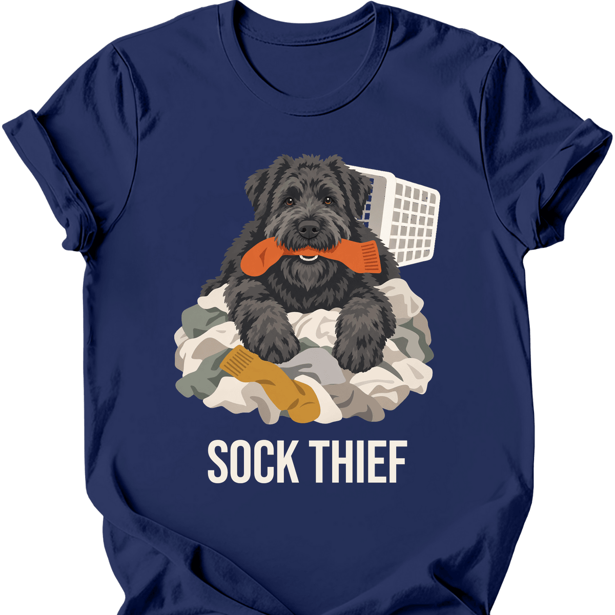Bouvier Des Flandres Sock Thief T Shirt Gift For Dog Lover