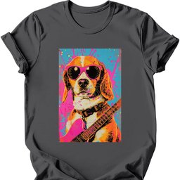 Beagle Punk Dog T Shirt Gift For Dog Lover