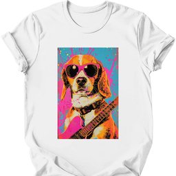 Beagle Punk Dog T Shirt Gift For Dog Lover