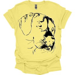 Beagle Line Art T Shirt Gift For Dog Lover