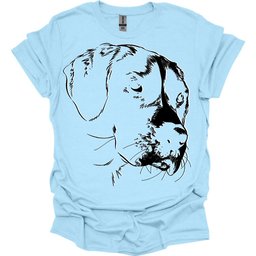 Beagle Line Art T Shirt Gift For Dog Lover