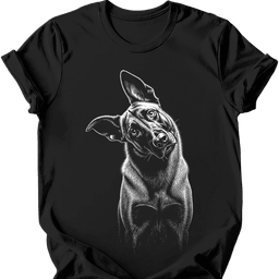 Belgian Malinois Tilted Dog T Shirt Gift For Dog Lover