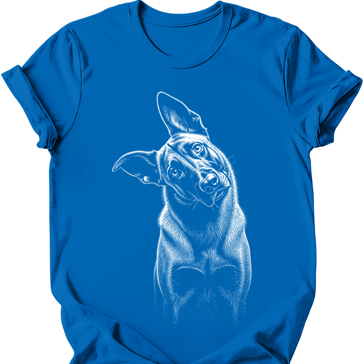 Belgian Malinois Tilted Dog T Shirt Gift For Dog Lover