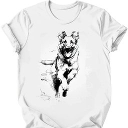 Belgian Malinois Running Dog T Shirt Gift For Dog Lover