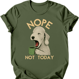 Bedlington Terrier Not Today T Shirt Gift For Dog Lover