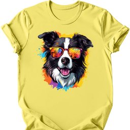 Border Collie Top Dog T Shirt Gift For Dog Lover