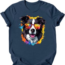 Border Collie Top Dog T Shirt Gift For Dog Lover