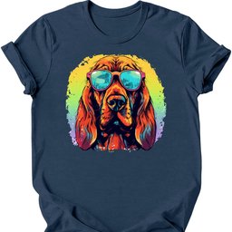 Bloodhound Top Dog T Shirt Gift For Dog Lover