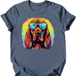 Bloodhound Top Dog T Shirt Gift For Dog Lover