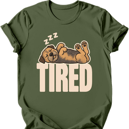 Border Terrier Tired Dog T Shirt Gift For Dog Lover