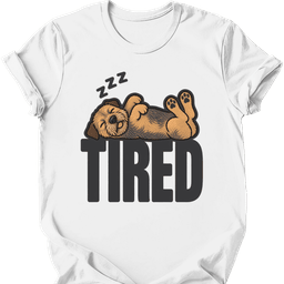 Border Terrier Tired Dog T Shirt Gift For Dog Lover