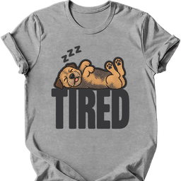 Border Terrier Tired Dog T Shirt Gift For Dog Lover