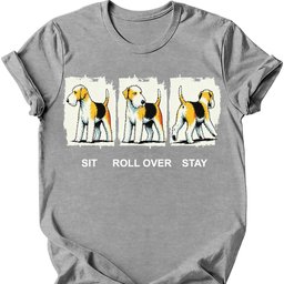 Bedlington Terrier Sit Roll Over Stay T Shirt Gift For Dog Lover