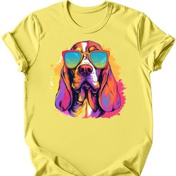 Basset Hound Top Dog T Shirt Gift For Dog Lover
