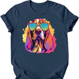 Basset Hound Top Dog T Shirt Gift For Dog Lover