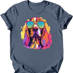 Basset Hound Top Dog T Shirt Gift For Dog Lover