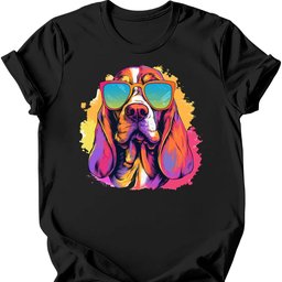 Basset Hound Top Dog T Shirt Gift For Dog Lover