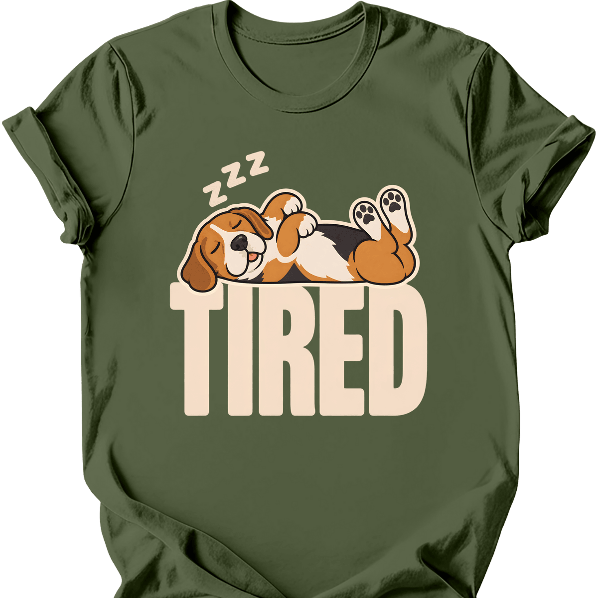 Beagle Tired Dog T Shirt Gift For Dog Lover
