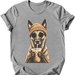 Belgian Malinois Hipster Dog T Shirt Gift For Dog Lover