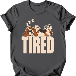 Basset Hound Tired Dog T Shirt Gift For Dog Lover