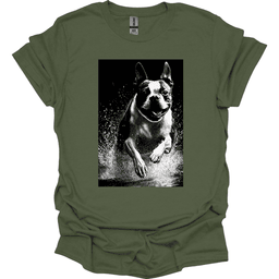 Boston Terrier Puddle Dog T Shirt Gift For Dog Lover