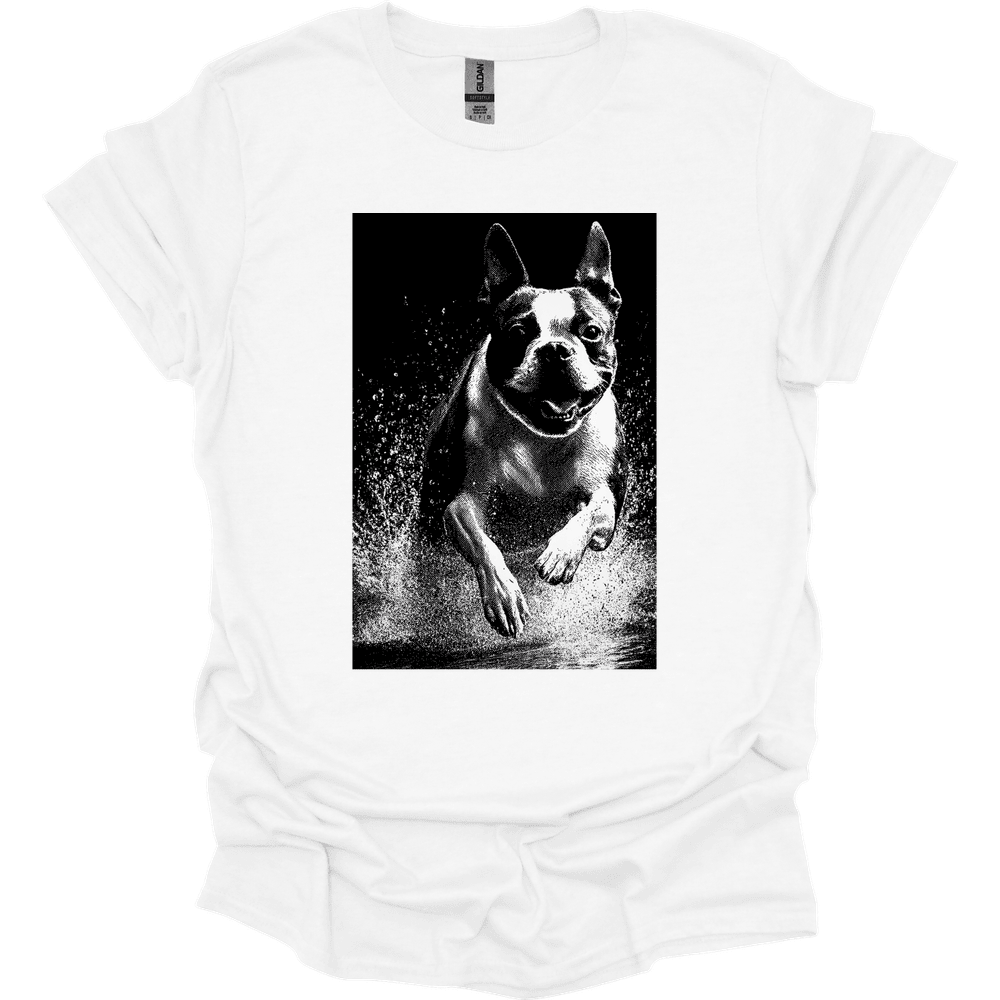 Boston Terrier Puddle Dog T Shirt Gift For Dog Lover