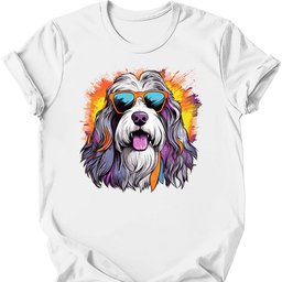 Bearded Collie Top Dog T Shirt Gift For Dog Lover