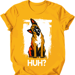 Belgian Malinois Huh Dog T Shirt Gift For Dog Lover