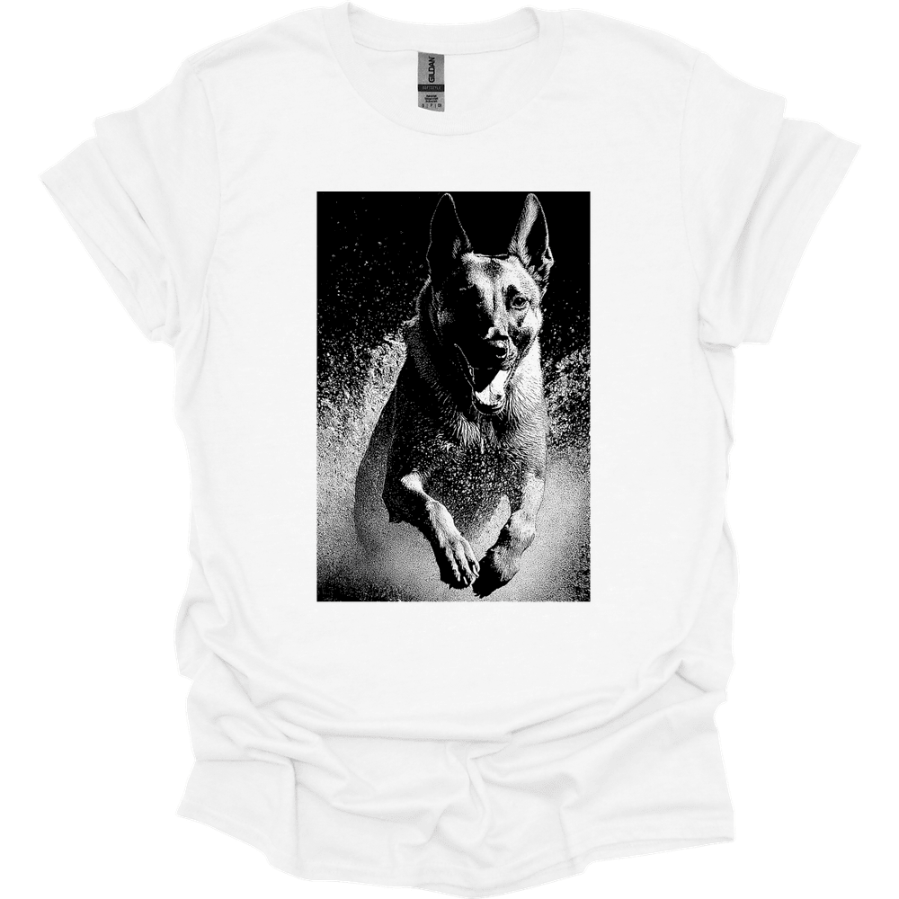 Belgian Malinois Puddle Dog T Shirt Gift For Dog Lover