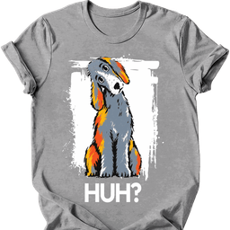 Bedlington Terrier Huh Dog T Shirt Gift For Dog Lover