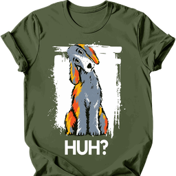 Bedlington Terrier Huh Dog T Shirt Gift For Dog Lover