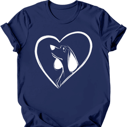 Beagle Heart Dog T Shirt Gift For Dog Lover