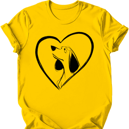 Beagle Heart Dog T Shirt Gift For Dog Lover