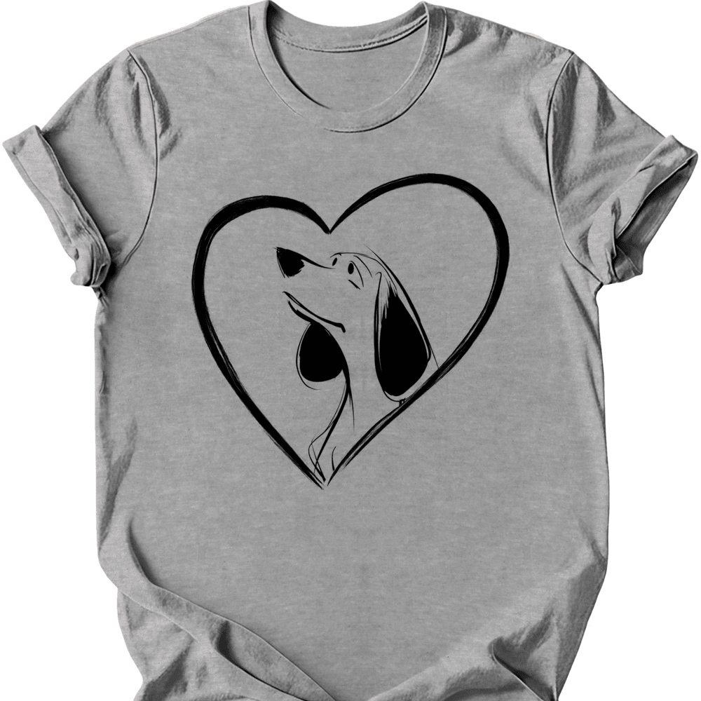 Beagle Heart Dog T Shirt Gift For Dog Lover