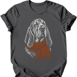 Bloodhound Winter Dog T Shirt Gift For Dog Lover