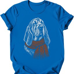 Bloodhound Winter Dog T Shirt Gift For Dog Lover