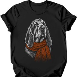 Bloodhound Winter Dog T Shirt Gift For Dog Lover