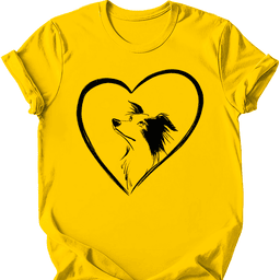 Border Collie Heart Dog T Shirt Gift For Dog Lover