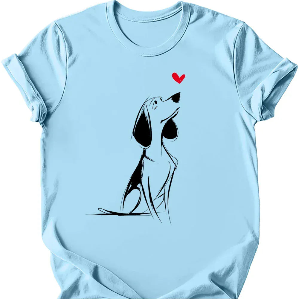 Beagle Sketch Dog T Shirt Gift For Dog Lover