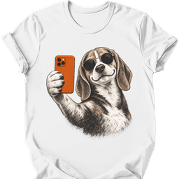Beagle Selfie Dog T Shirt Gift For Dog Lover