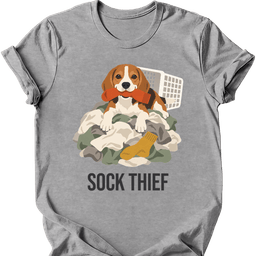 Beagle Sock Thief T Shirt Gift For Dog Lover